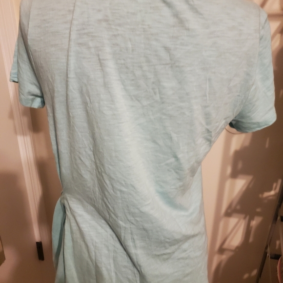 Mint tie to side blouse new gift gifting tee blous3 updated basic - Picture 3 of 6